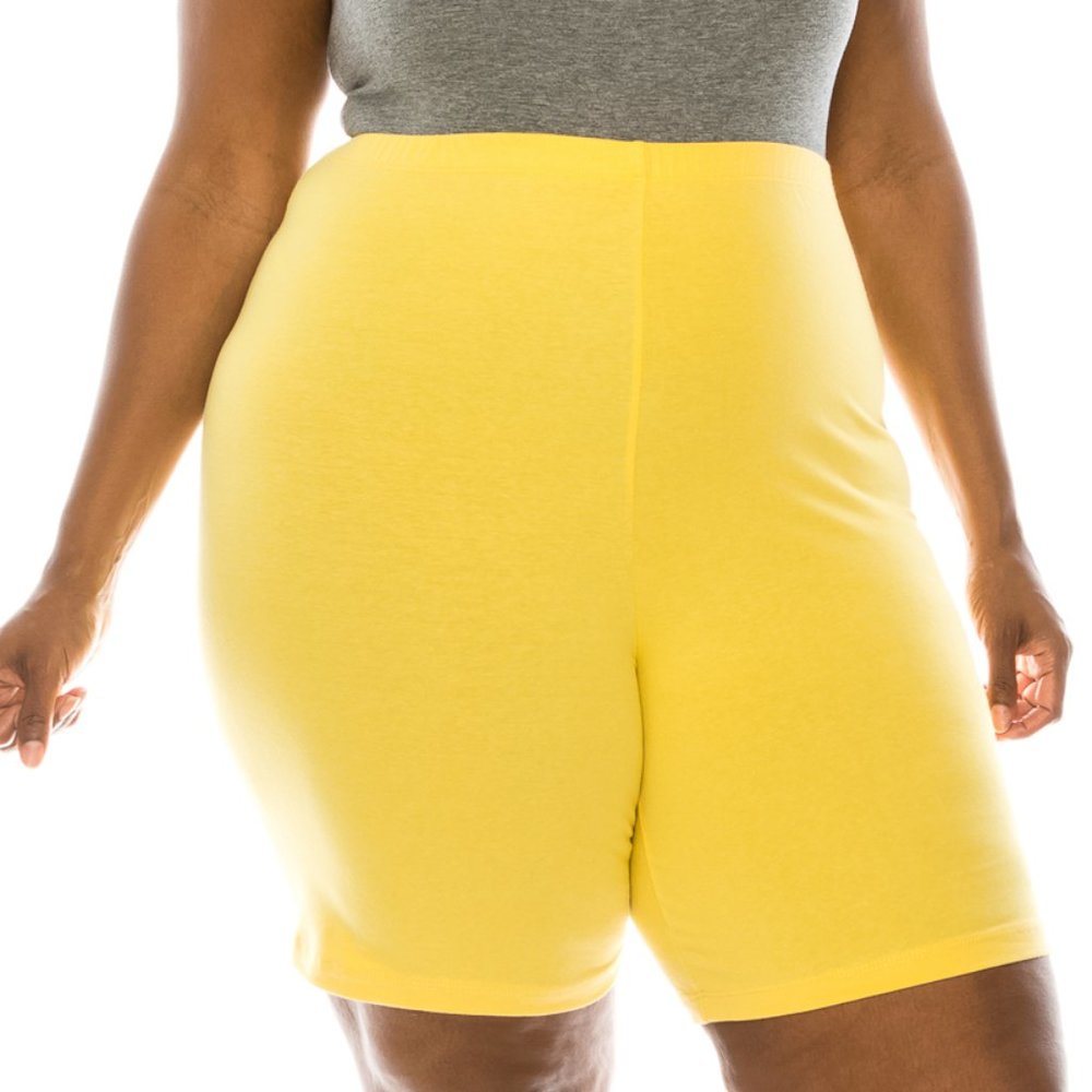 PLUS SIZE XL-6XL BERMUDA BIKER SHORTS MADE IN USA